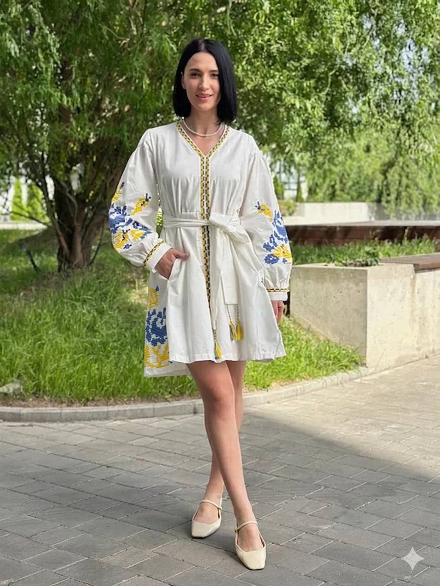 Стильна сукня з вишивкою